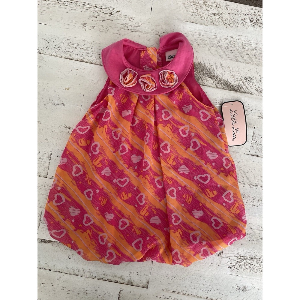 Little Lass baby girl romper dress size 24M